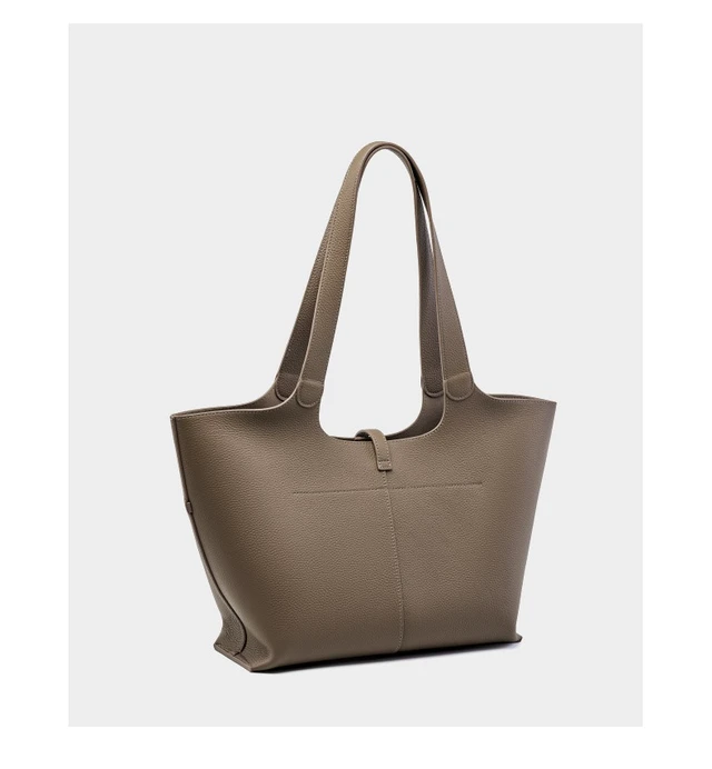 Alt view image 3 of 5 - Genuine Leather Women Shoulder Bag Mobile Phone Bag Grey