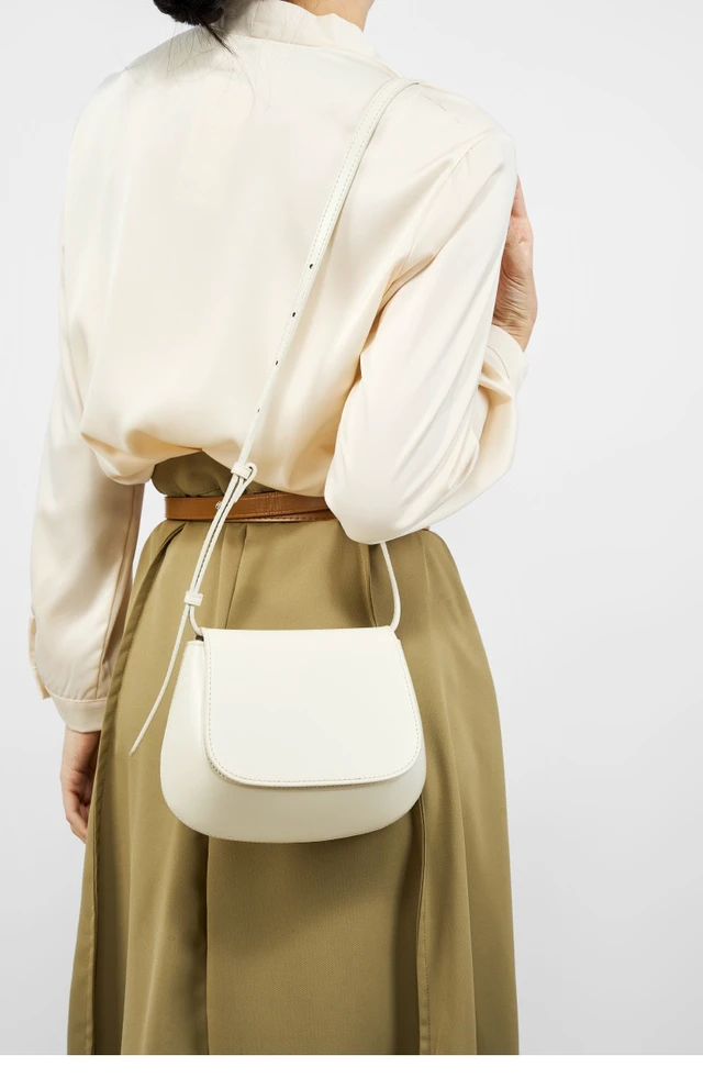 Alt view image 3 of 4 - Women Genuine Leather Tote Bag White