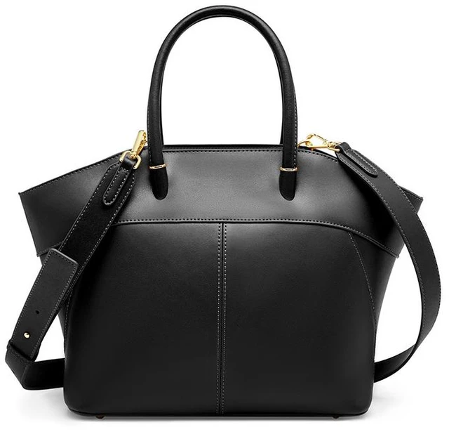 Main image of Genuine Leather Fashion Women's Shoulder Bag Tote Bag Black