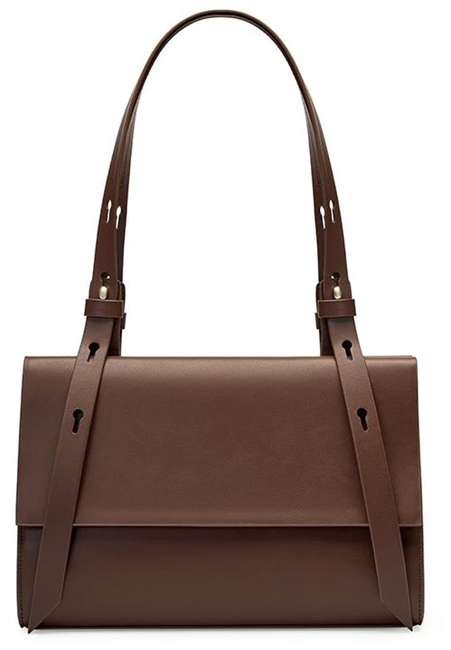 Main image of Women Crossbody Bags Genuine Leather Shoulder Handbags Brown