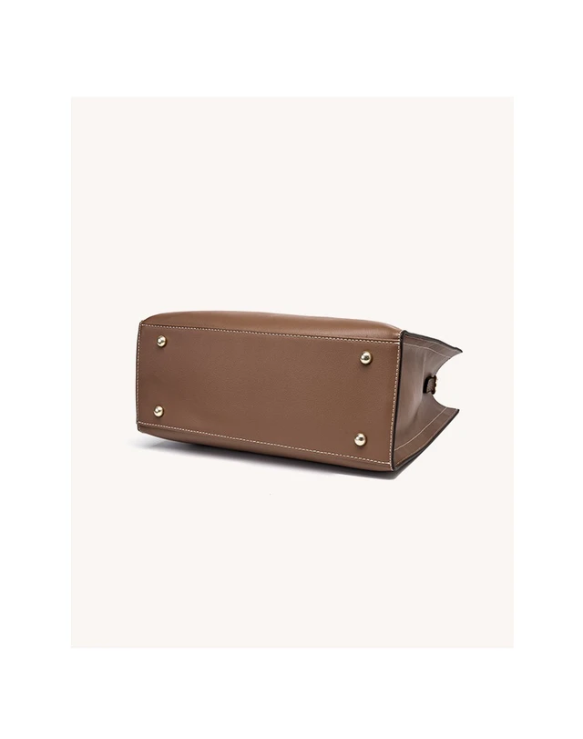 Alt view image 2 of 5 - Genuine Leather Womens Handbags Ladies Purse Satchel Shoulder Bags Brown