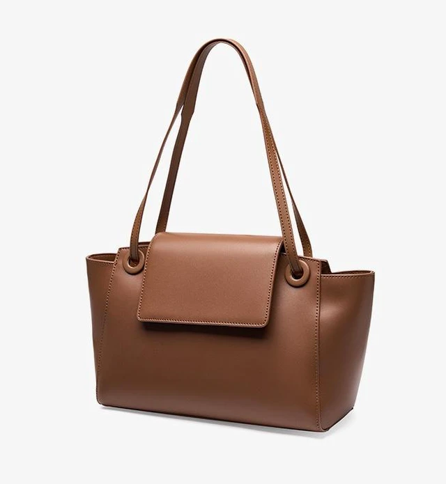 Alt view image 2 of 3 - Women Genuine Leather Crossbody Bags Women's Tote Shoulder Bag Brown