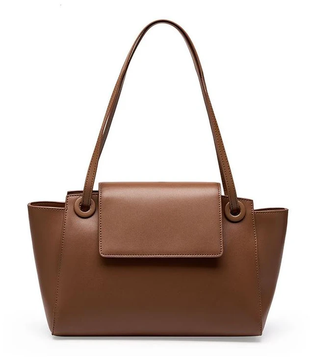 Main image of Women Genuine Leather Crossbody Bags Women's Tote Shoulder Bag Brown