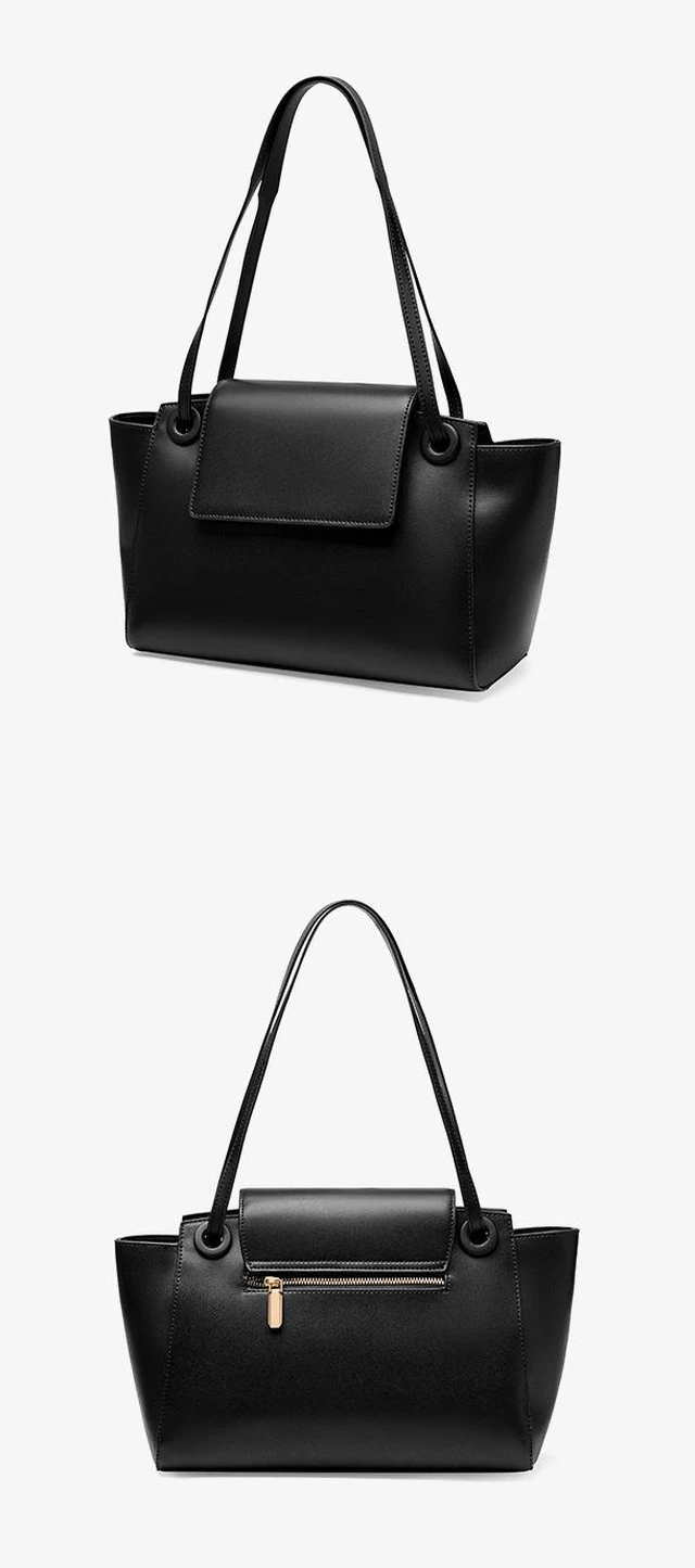 Alt view image 2 of 3 - Women Genuine Leather Crossbody Bags Women's Tote Shoulder Bag Black