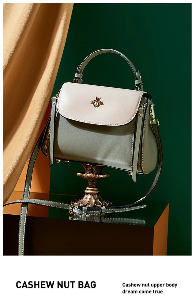 Alt view image 2 of 3 - Genuine Leather Women Purses and Handbags Shoulder Tote Bags Top Handle Satchel Multi