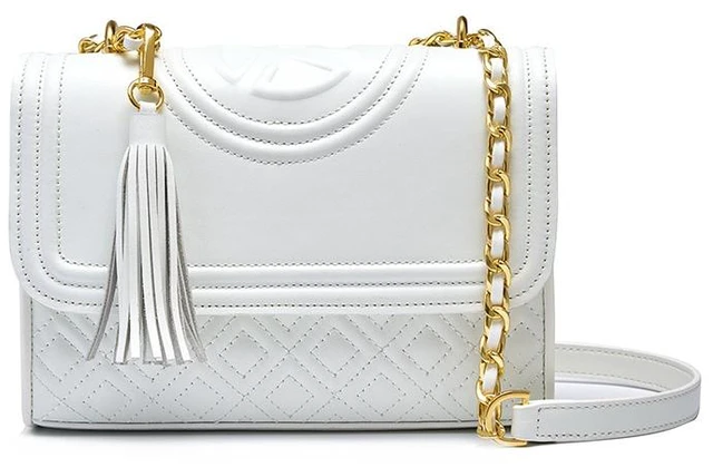Main image of Genuine Leather Women Medium Top Handle Handbags White