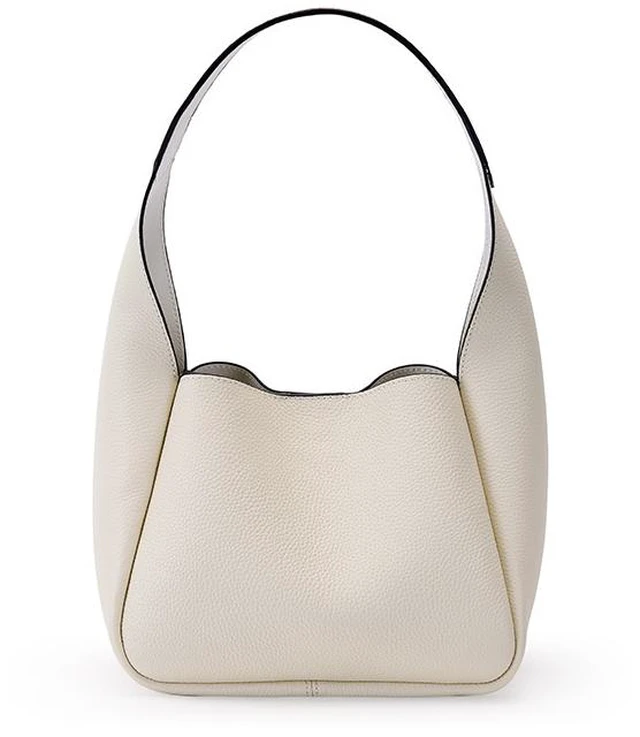 Main image of Genuine Leather Women Handbags Large Shoulder Bag Leather Work Bags White