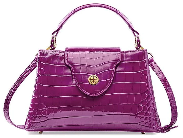 Main image of Genuine Leather Fashion Hobo Bags Large Purse and Handbags Purple