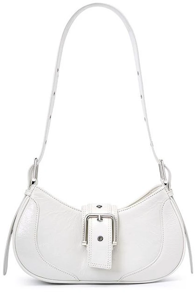 Main image of Genuine Leather Purses for Women Shoulder Handbags Hobo Bags Tote Bag White
