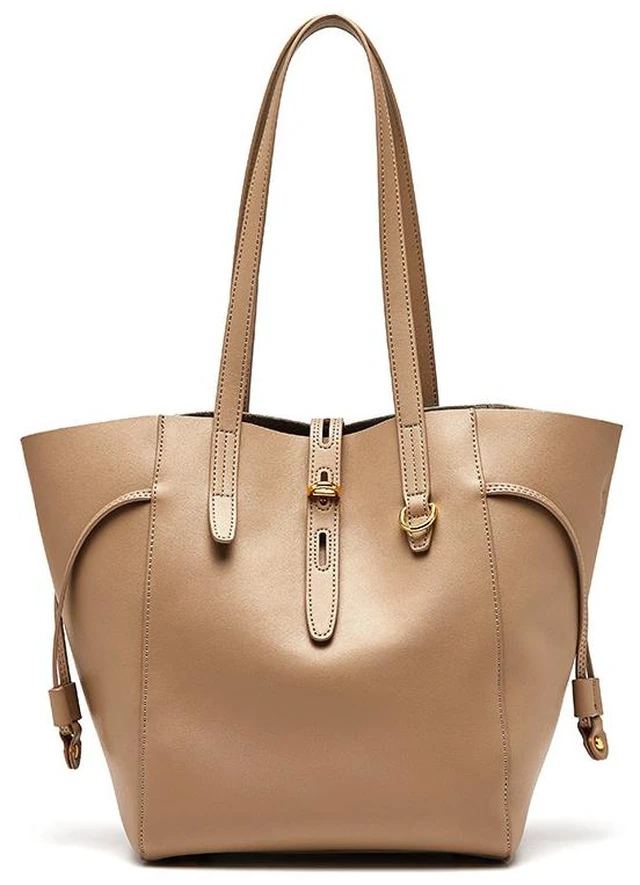 Main image of Genuine Leather Fashion Women Tote Bag Shoulder Handbags Brown