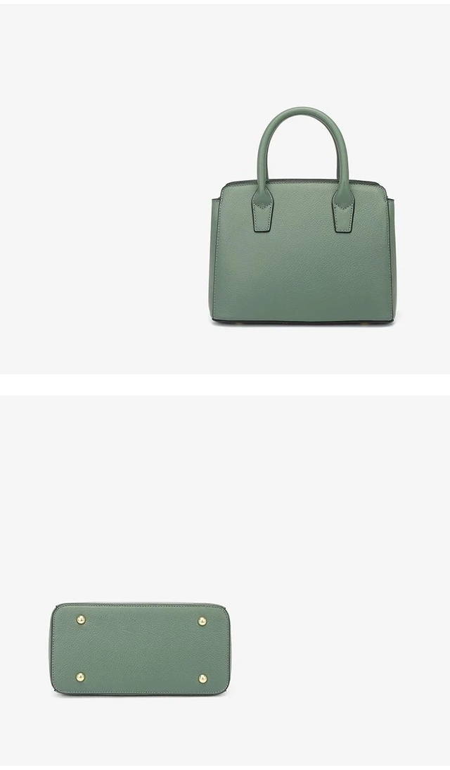 Alt view image 3 of 3 - Genuine Leather Womens Purses and Handbags Shoulder Bag Green