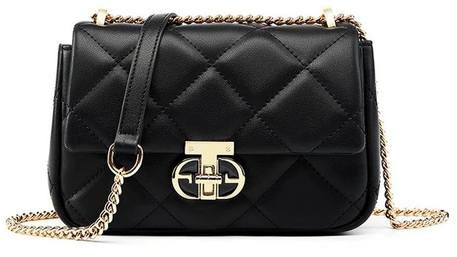 Main image of Genuine Leather Women Hobo Handbags Tote Purse Black