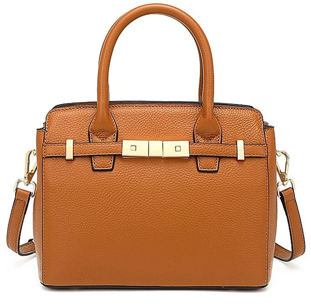 Main image of Genuine Leather Womens Purses and Handbags Shoulder Bag Brown