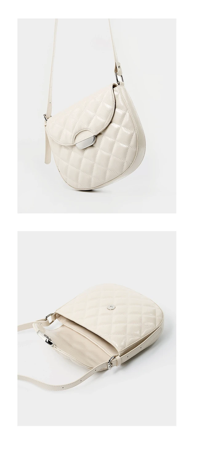 Alt view image 4 of 5 - Genuine Leather Women Tote Bags Shoulder Purses Crossbody Bag Top Handle Handbags White