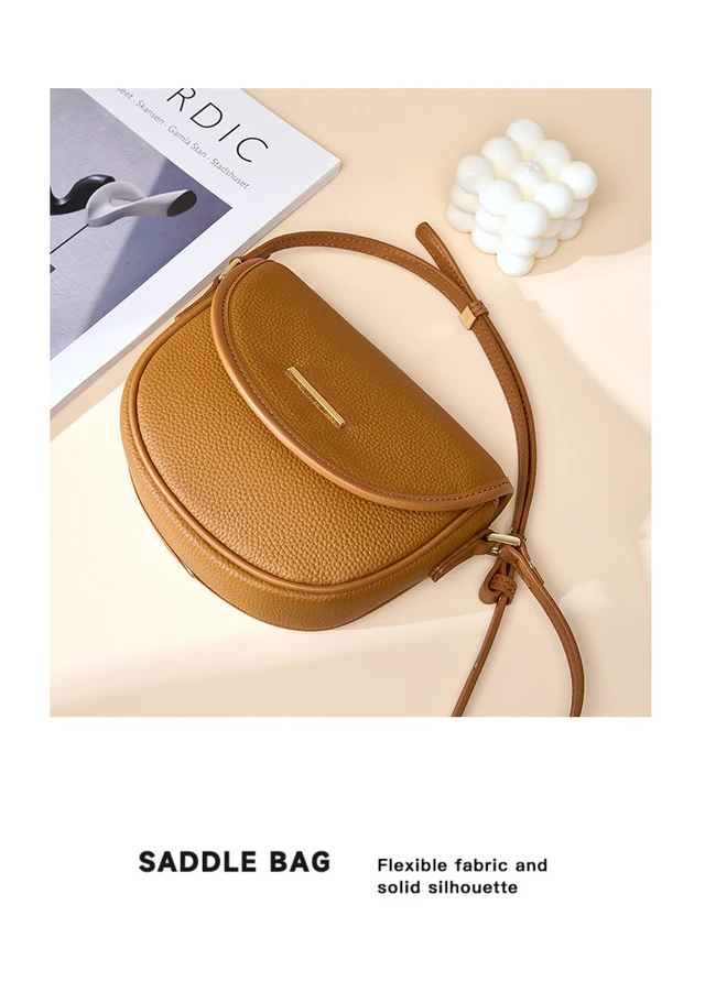 Alt view image 2 of 3 - Women Genuine Leather Purses Handbags Tote Bag Shoulder Bag Brown