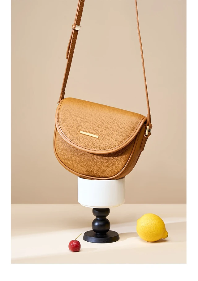 Alt view image 3 of 3 - Women Genuine Leather Purses Handbags Tote Bag Shoulder Bag Brown