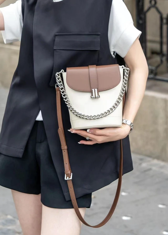 Alt view image 4 of 4 - Genuine Leather Hobo Purses and Handbags Multi