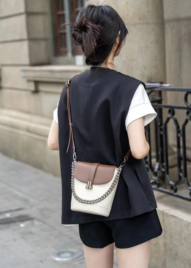 Alt view image 3 of 4 - Genuine Leather Hobo Purses and Handbags Multi