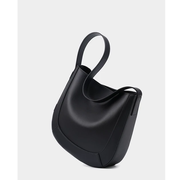 Alt view image 3 of 3 - Genuine Leather Women Fashion Shoulder Designer Purses and Handbags Black