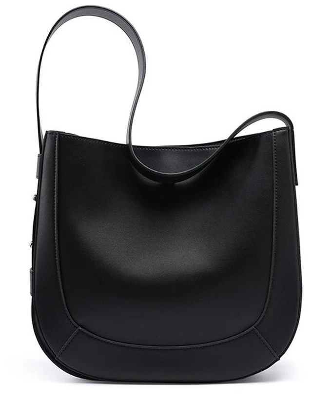 Main image of Genuine Leather Women Fashion Shoulder Designer Purses and Handbags Black
