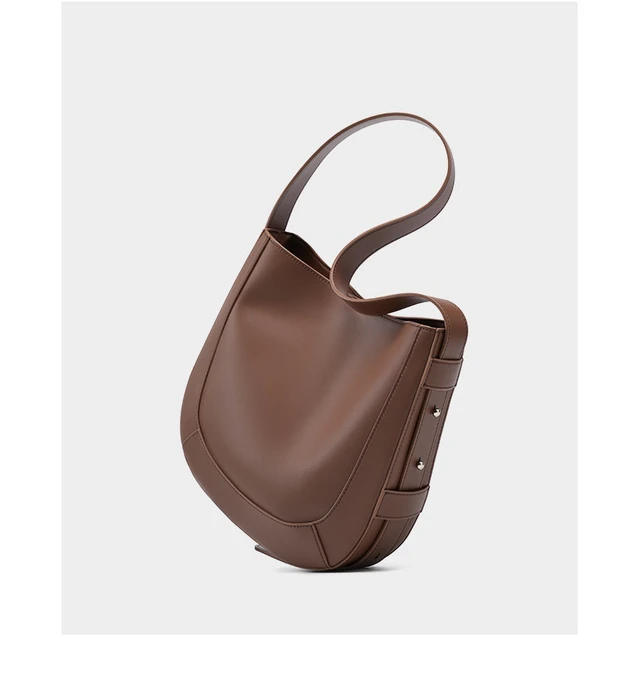 Alt view image 2 of 5 - Genuine Leather Women Fashion Shoulder Designer Purses and Handbags Brown