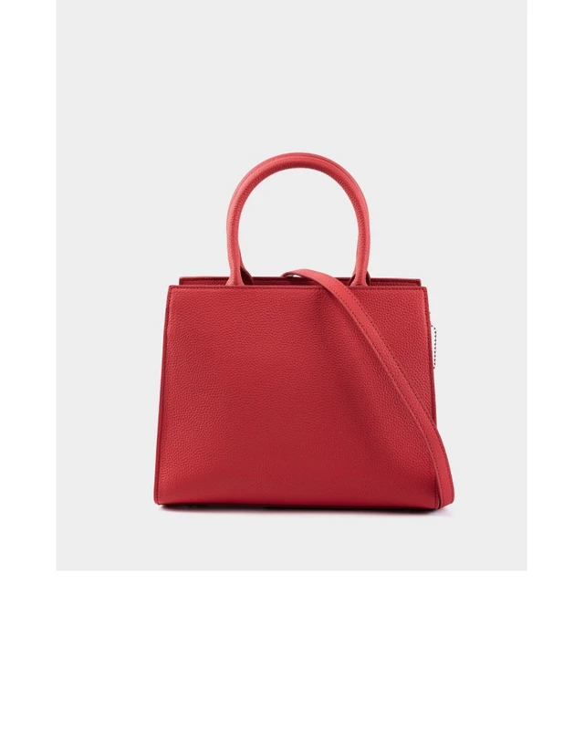 Alt view image 4 of 4 - Genuine Leather Women's Bag Vintage Handbag Red