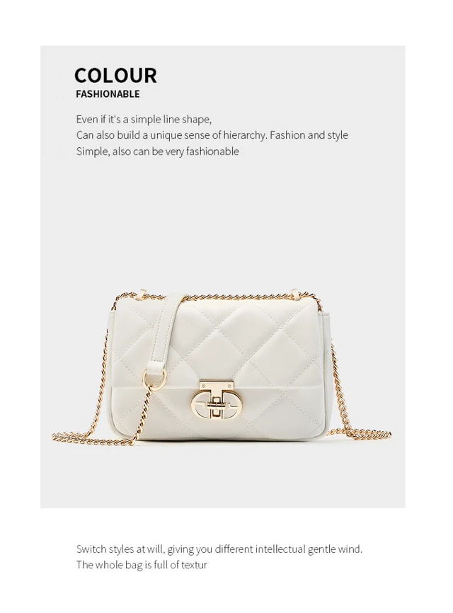 Alt view image 2 of 3 - Genuine Leather Women Top Handle Satchel Handbags Shoulder Bag Messenger Tote Bag White