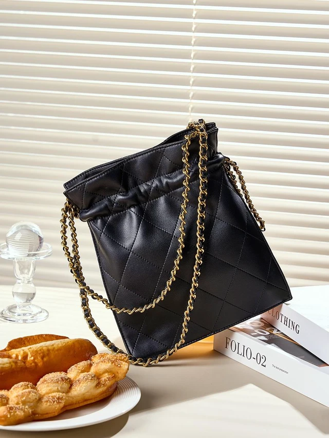 Main image of Genuine Leather Womens Leather Handbag Shoulder Bag Shopper Black
