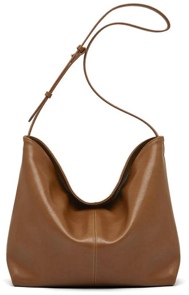 Main image of Genuine Leather Womens Fashion Shoulder Bags Large Tote Bag Retro Purse Handbag Brown