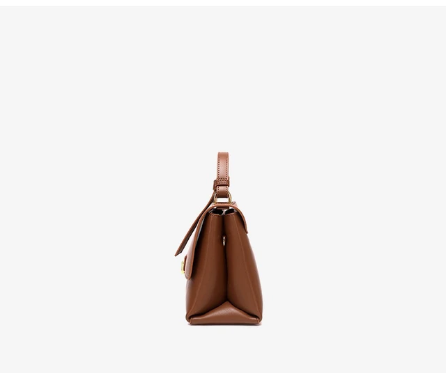 Alt view image 3 of 4 - Genuine Leather Women Shoulder Bag Vintage Crossbody Purse Handbag Brown