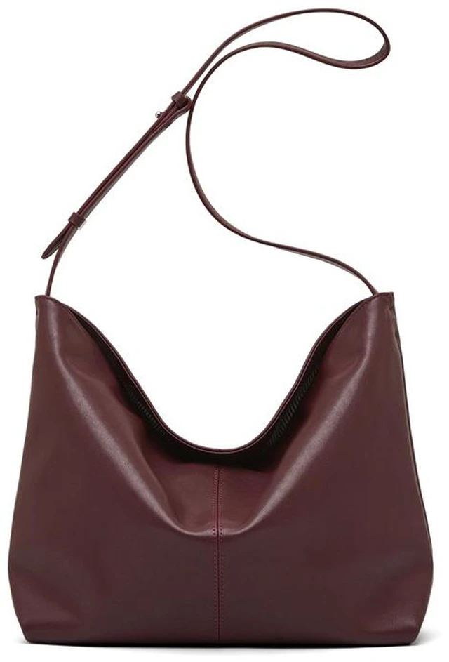 Main image of Genuine Leather Womens Fashion Shoulder Bags Large Tote Bag Retro Purse Handbag Purple