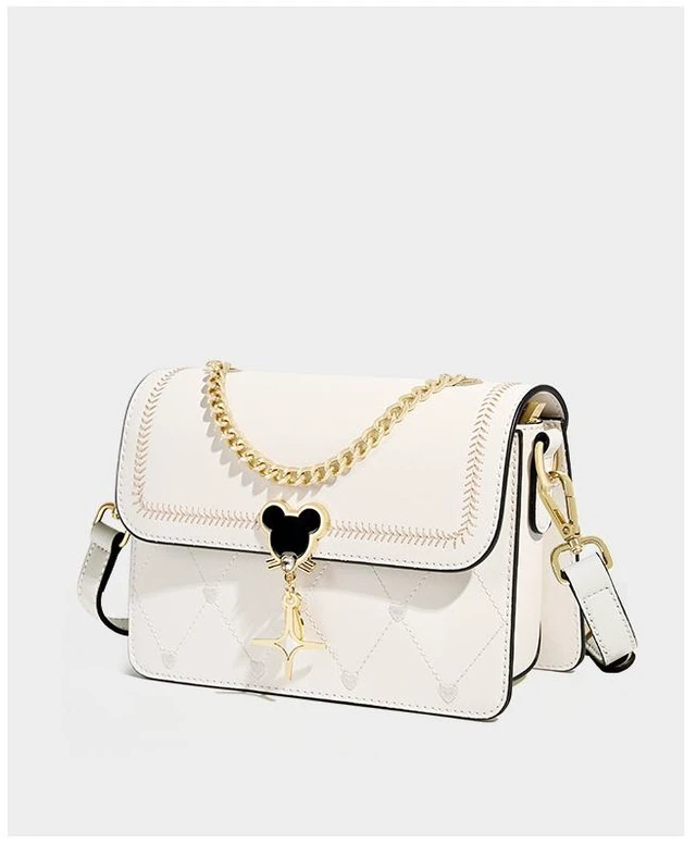 Alt view image 3 of 3 - Genuine Leather Handbags for Women Large Designer Ladies Hobo Bag White