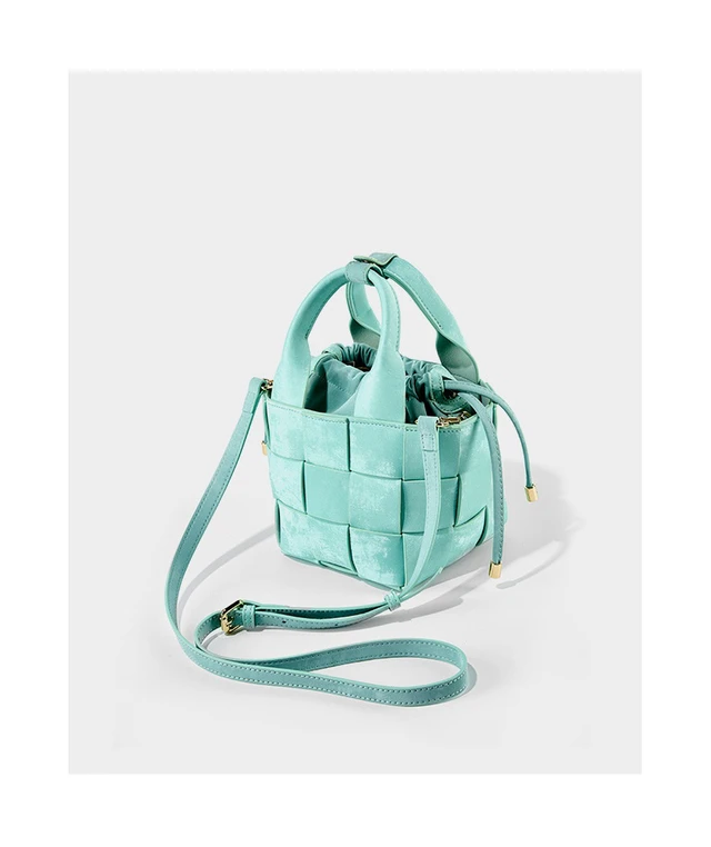 Alt view image 4 of 4 - Genuine Leather Women Shoulder Bag Vintage Crossbody Purse Handbag Blue