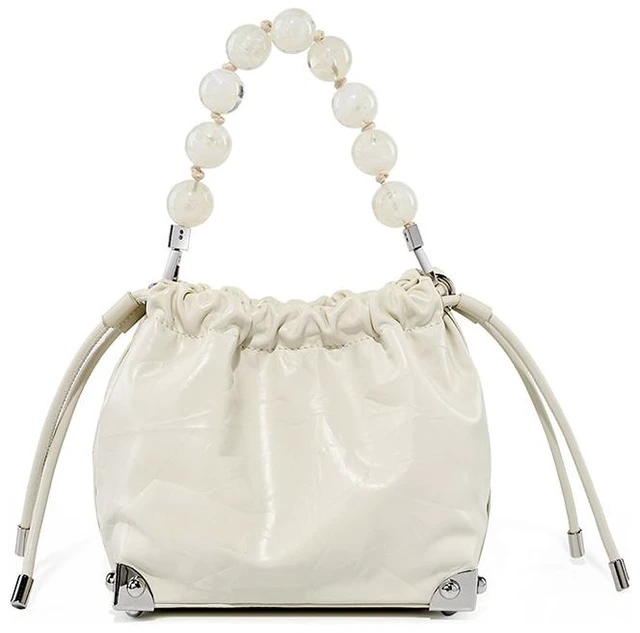 Main image of Genuine Leather European and American Large Capacity Handbag White