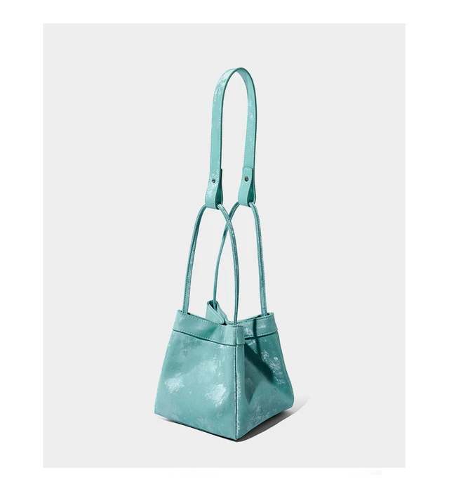 Alt view image 2 of 6 - Genuine Leather Fashion Women's Handbag Messenger Bag Green