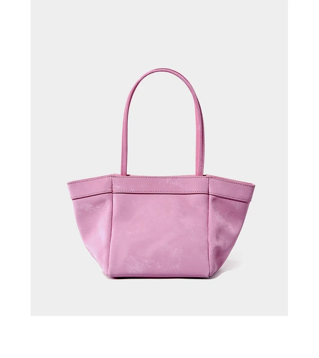 Alt view image 4 of 4 - Genuine Leather Fashion Women's Handbag Messenger Bag Pink