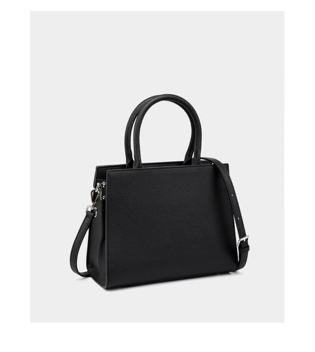 Alt view image 3 of 6 - Genuine Leather Women's Bag Vintage Handbag Black