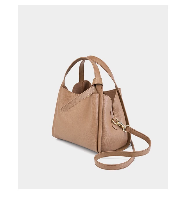Alt view image 2 of 6 - Genuine Leather Large Capacity Women's Crossbody Handbag Brown