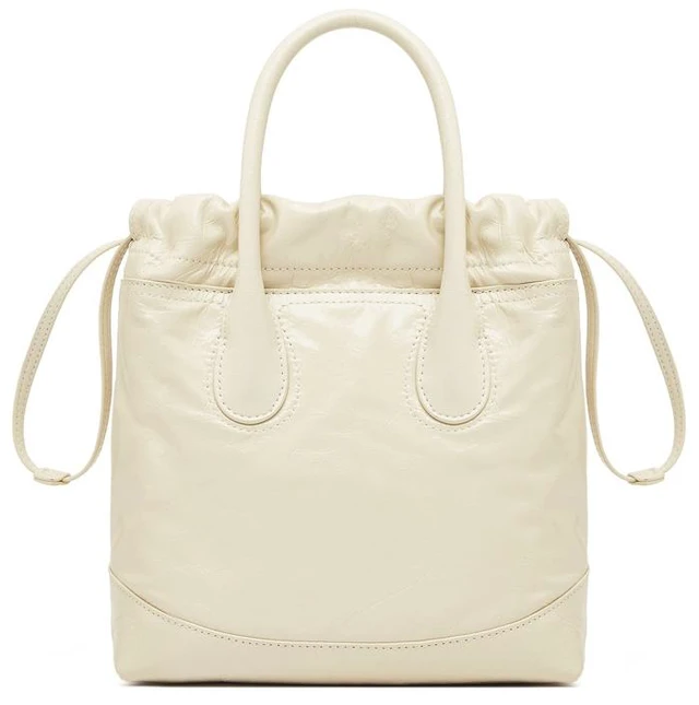 Main image of Genuine Leather Women's Handbag Diagonal Cross Bag White