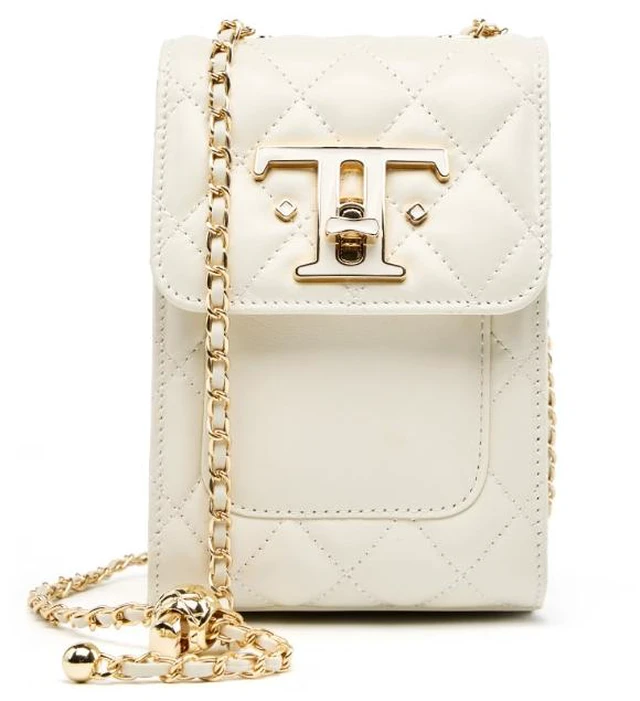 Main image of Genuine Leather Women Handbag Retro Tote Bag White