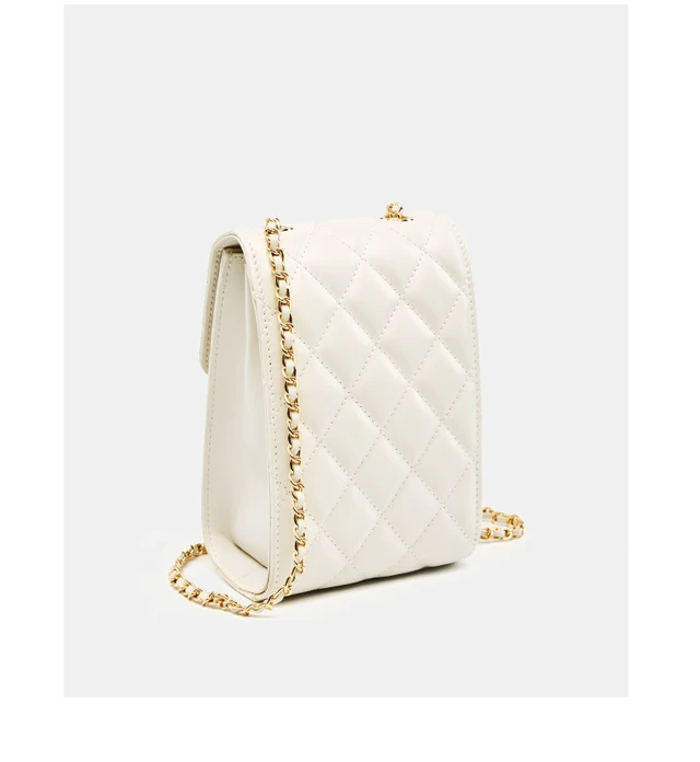 Alt view image 4 of 4 - Genuine Leather Women Handbag Retro Tote Bag White