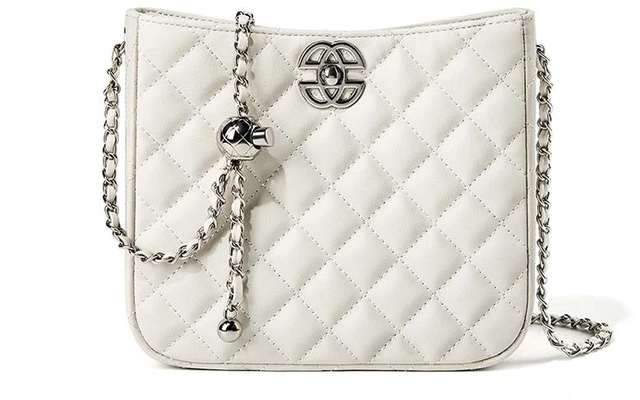 Main image of Women Tote Bag Genuine Leather Crossbody Bag Large Capacity Handbags White
