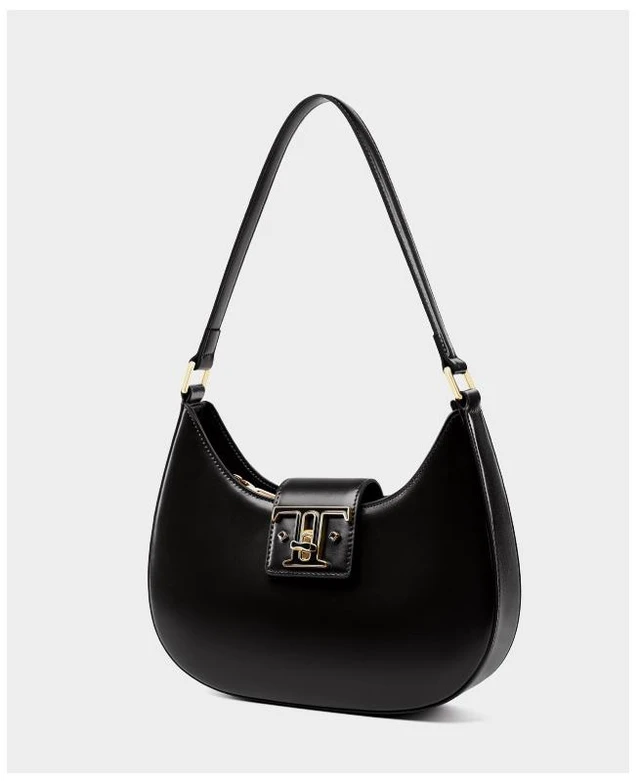 Alt view image 2 of 4 - Genuine Leather Women Handbags College Crossbody Messenger Bag Black