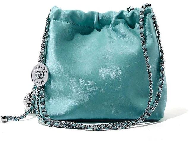 Main image of Genuine Leather Women's Handbag Beach Bag Simple Shoulder Bag Green