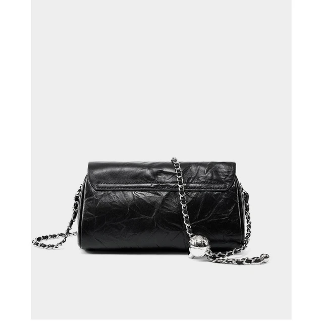 Alt view image 5 of 5 - Woman Handbag Luxury Leather Underarm Shoulder Casual Tote Lady Soft Bucket Bag Black