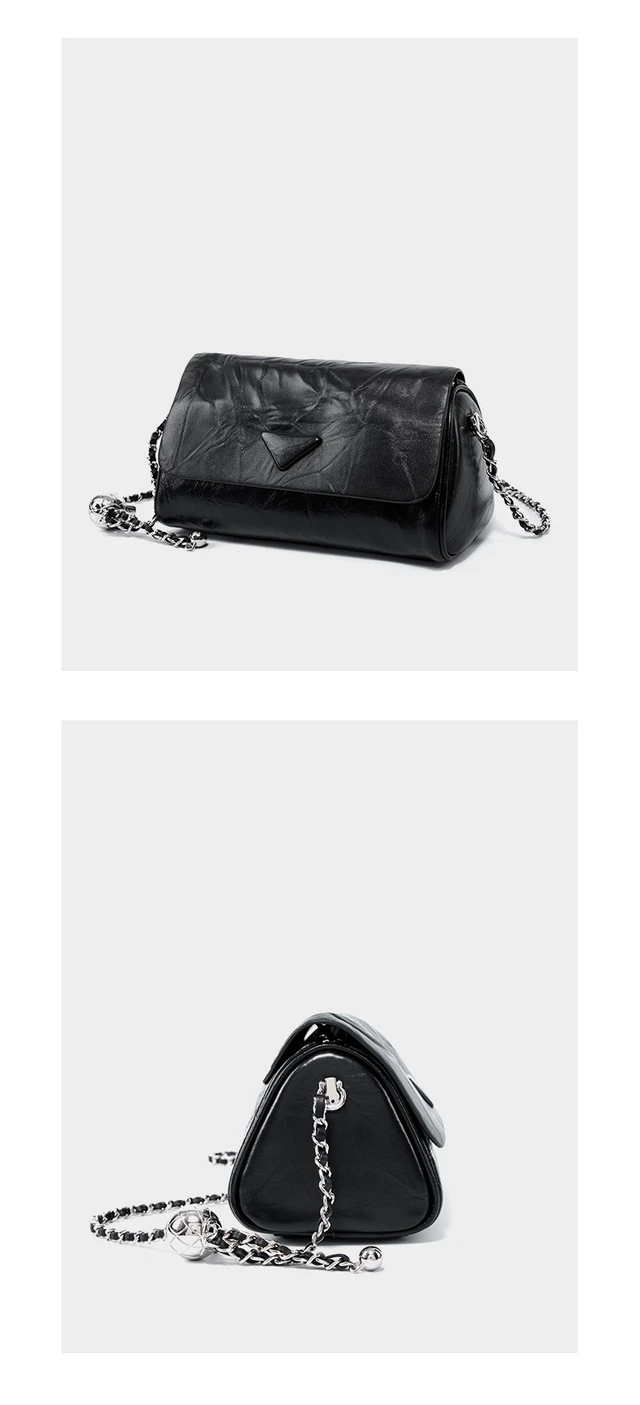 Alt view image 3 of 5 - Woman Handbag Luxury Leather Underarm Shoulder Casual Tote Lady Soft Bucket Bag Black