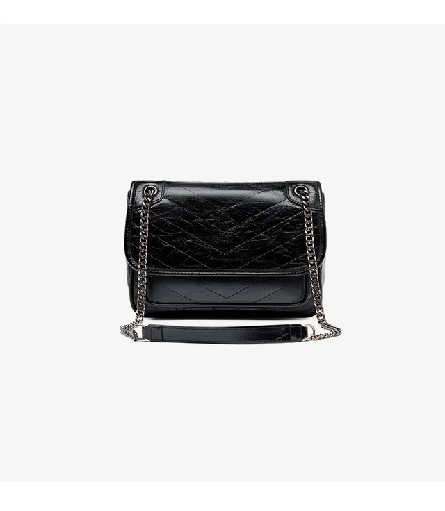 Alt view image 5 of 6 - Genuine Leather Crossbody Satchel Bag Vintage Purses Handbags for Women Black