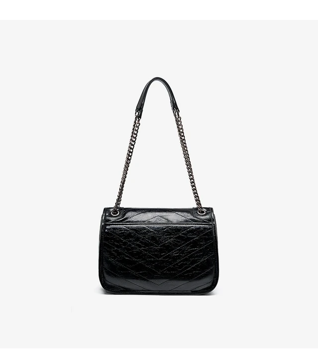 Alt view image 3 of 6 - Genuine Leather Crossbody Satchel Bag Vintage Purses Handbags for Women Black