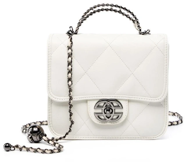 Main image of Women Genuine Leather Satchel Purse Vintage College Crossbody Messenger Bag Work Cross-body Bag White