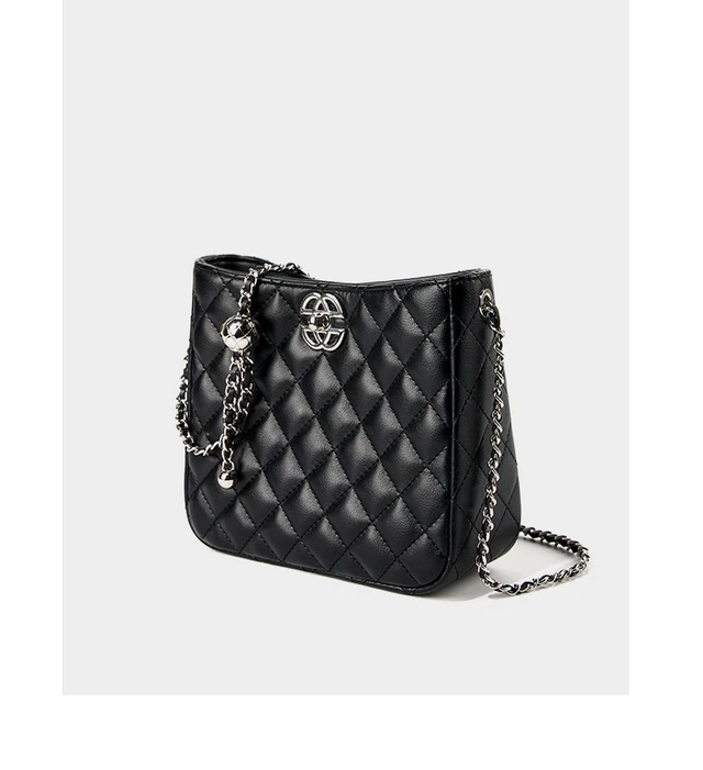 Alt view image 3 of 5 - Women Tote Bag Genuine Leather Crossbody Bag Large Capacity Handbags Black